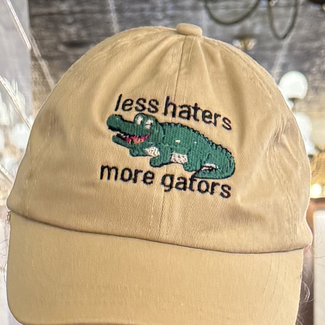 Digitized gator embroidery result